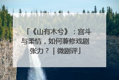 《山有木兮》：宫斗与柔情，如何兼修戏剧张力？｜微剧评