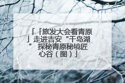 「旅发大会看青原」走进吉安“千岛湖” 探秘青原秘境匠心谷（图）
