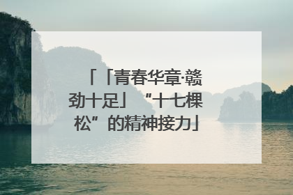 「青春华章·赣劲十足」“十七棵松”的精神接力