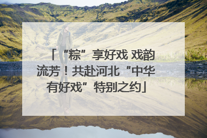 “粽”享好戏 戏韵流芳！共赴河北“中华有好戏”特别之约