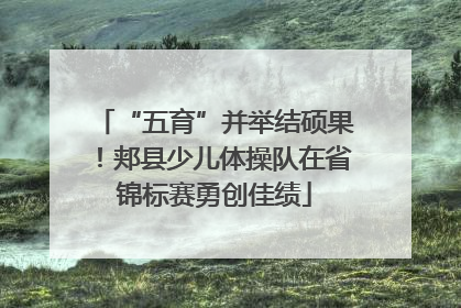 “五育”并举结硕果！郏县少儿体操队在省锦标赛勇创佳绩