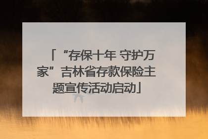 “存保十年 守护万家”吉林省存款保险主题宣传活动启动