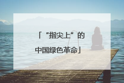 “指尖上”的中国绿色革命
