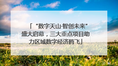 “数字天山·智创未来”盛大启幕，三大重点项目助力区域数字经济腾飞