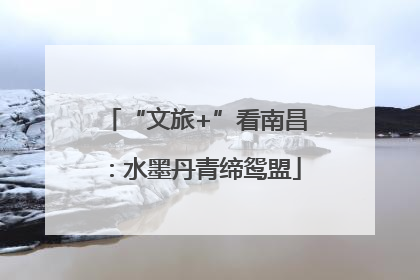 “文旅+”看南昌：水墨丹青缔鸳盟