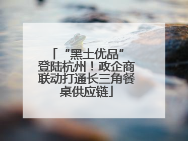 “黑土优品” 登陆杭州！政企商联动打通长三角餐桌供应链