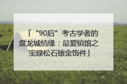 “90后”考古学者的盘龙城情缘：最爱镇馆之宝绿松石镶金饰件
