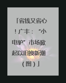 省钱又省心！广丰：“小电驴”市场掀起以旧换新潮（图）