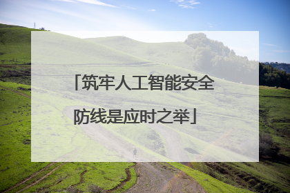 筑牢人工智能安全防线是应时之举