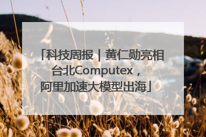 科技周报｜黄仁勋亮相台北Computex，阿里加速大模型出海