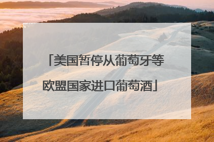 美国暂停从葡萄牙等欧盟国家进口葡萄酒