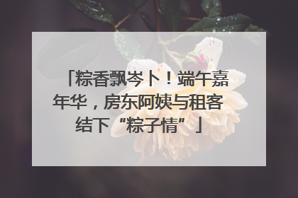 粽香飘岑卜！端午嘉年华，房东阿姨与租客结下“粽子情”