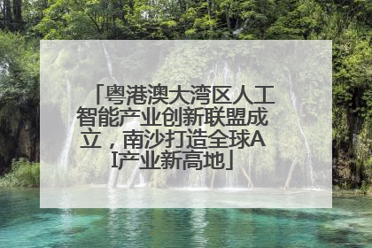 粤港澳大湾区人工智能产业创新联盟成立，南沙打造全球AI产业新高地