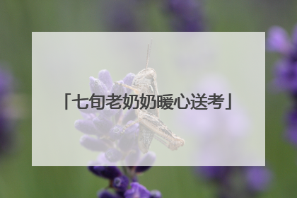 七旬老奶奶暖心送考