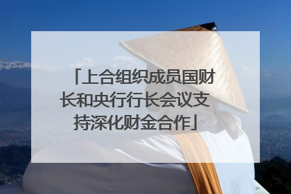 上合组织成员国财长和央行行长会议支持深化财金合作