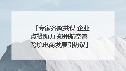 专家齐聚共谋 企业点赞助力 郑州航空港跨境电商发展引热议