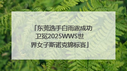 东莞选手白雨露成功卫冕2025WWS世界女子斯诺克锦标赛
