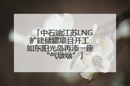 中石油江苏LNG扩建储罐项目开工 如东阳光岛再添一座“气墩墩”