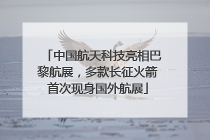 中国航天科技亮相巴黎航展，多款长征火箭首次现身国外航展