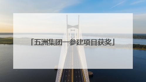 五洲集团一参建项目获奖