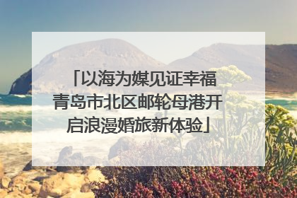 以海为媒见证幸福 青岛市北区邮轮母港开启浪漫婚旅新体验