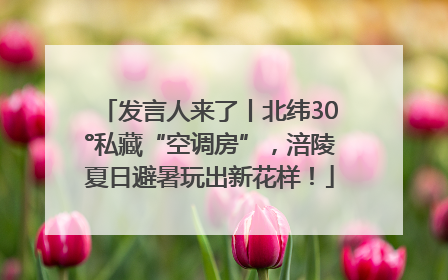 发言人来了丨北纬30°私藏“空调房”，涪陵夏日避暑玩出新花样！