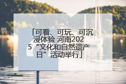 可看、可玩、可沉浸体验 河南2025“文化和自然遗产日”活动举行