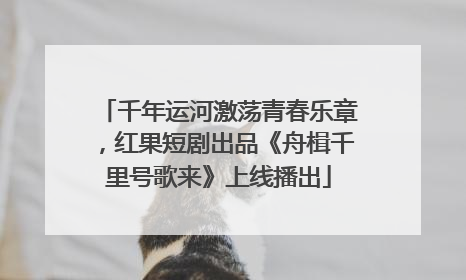 千年运河激荡青春乐章，红果短剧出品《舟楫千里号歌来》上线播出