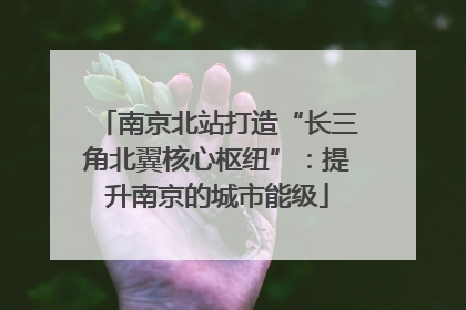 南京北站打造“长三角北翼核心枢纽”：提升南京的城市能级
