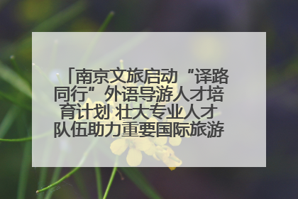 南京文旅启动“译路同行”外语导游人才培育计划 壮大专业人才队伍助力重要国际旅游目的地建设