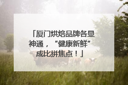 厦门烘焙品牌各显神通，“健康新鲜”成比拼焦点！