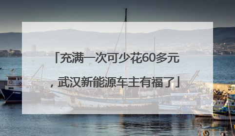 充满一次可少花60多元，武汉新能源车主有福了