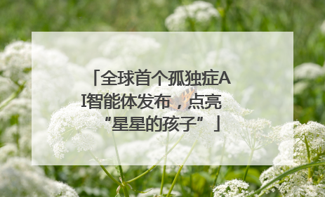 全球首个孤独症AI智能体发布，点亮“星星的孩子”