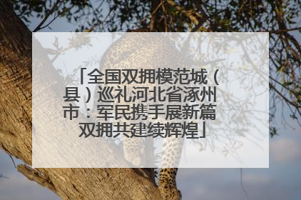 全国双拥模范城（县）巡礼河北省涿州市：军民携手展新篇 双拥共建续辉煌