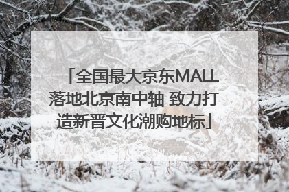 全国最大京东MALL落地北京南中轴 致力打造新晋文化潮购地标