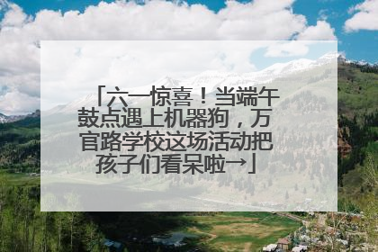 六一惊喜！当端午鼓点遇上机器狗，万官路学校这场活动把孩子们看呆啦→