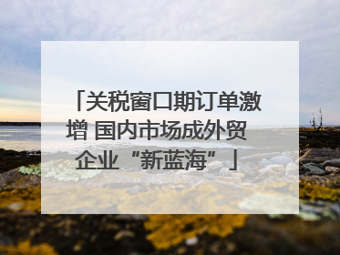 关税窗口期订单激增 国内市场成外贸企业“新蓝海”