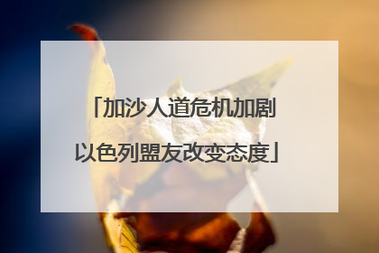 加沙人道危机加剧 以色列盟友改变态度