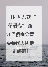 同舟共建“侨爱岛” 浙江省侨商会青委会代表团走进嵊泗