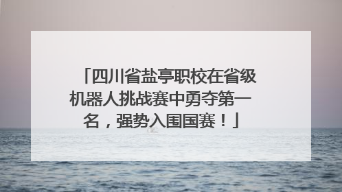 四川省盐亭职校在省级机器人挑战赛中勇夺第一名，强势入围国赛！