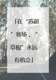 在“苏超”赛场，“草根”永远有机会