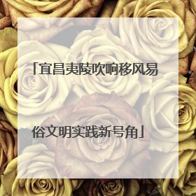 宜昌夷陵吹响移风易俗文明实践新号角