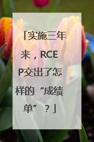 实施三年来，RCEP交出了怎样的“成绩单”？