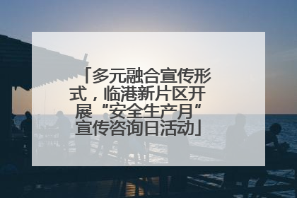 多元融合宣传形式，临港新片区开展“安全生产月”宣传咨询日活动