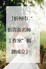 忻州市“忻青苗名师工作室”揭牌成立