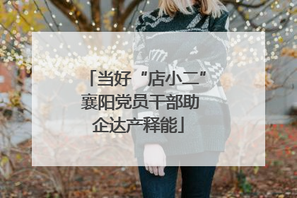 当好“店小二” 襄阳党员干部助企达产释能