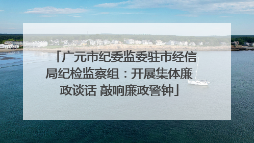 广元市纪委监委驻市经信局纪检监察组：开展集体廉政谈话 敲响廉政警钟