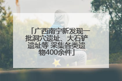 广西南宁新发现一批洞穴遗址、大石铲遗址等 采集各类遗物400余件