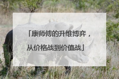 康师傅的升维博弈，从价格战到价值战