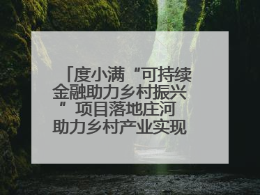 度小满“可持续金融助力乡村振兴”项目落地庄河 助力乡村产业实现绿色转型